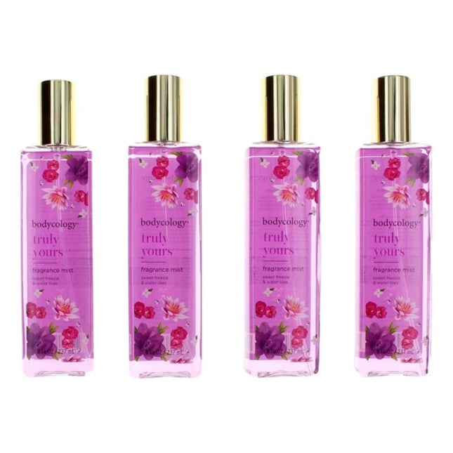 Truly Yours By Bodycology, 4 Pack  8 Oz Fragrance Mist For Women