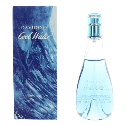 Cool Water Oceanic Edition By Davidoff, 3.3 Oz Eau De Toilette Spray For Women