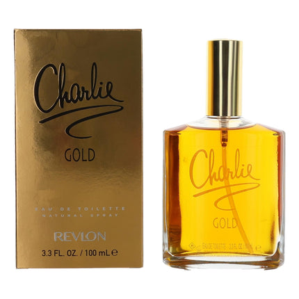 Charlie Gold By Revlon, 3.4 Oz Eau De Toilette Spray For Women