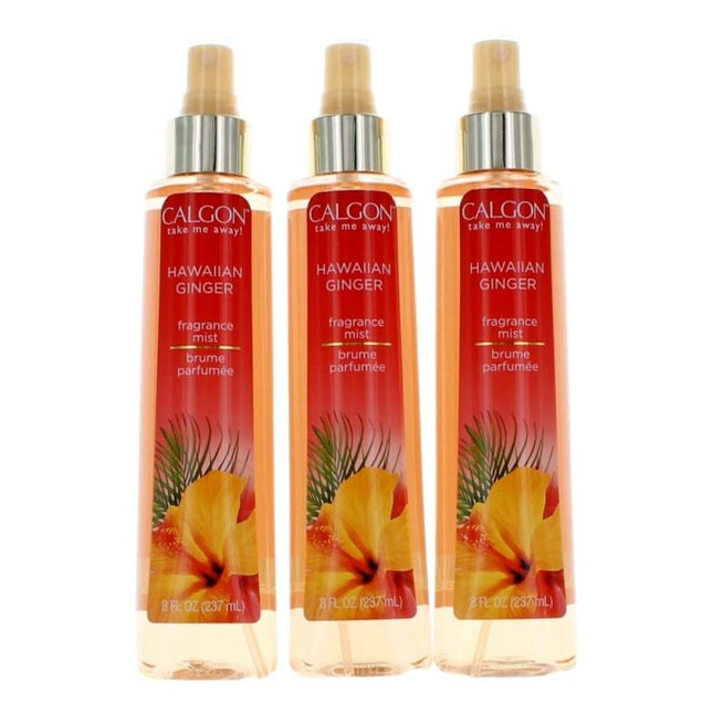 Calgon Hawaiian Ginger By Calgon, 3 Pack 8 Oz Fragrance Mist For Women