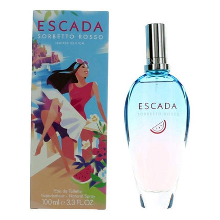Escada Sorbetto Rosso By Escada, 3.3 Oz Eau De Toilette Spray For Women