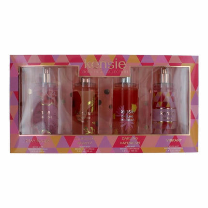 Kensie By Kensie, 4 Piece Body Mist Gift Set Variety For Women