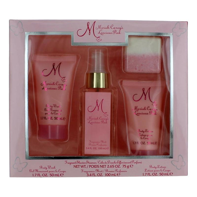 M Luscious Pink By Mariah Carey, 4 Piece Gift Set