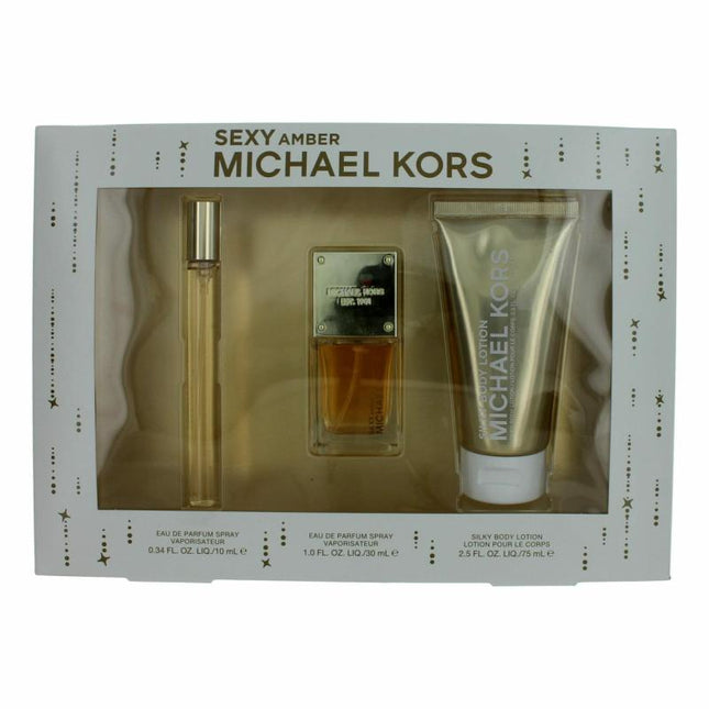 Michael Kors Sexy Amber By Michael Kors, 3 Piece Gift Set For Women
