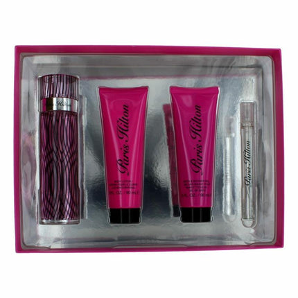 Paris Hilton By Paris Hilton, 4 Piece Gift Set For Women With Travel Spray