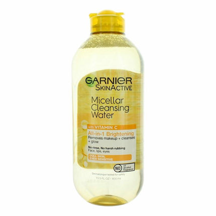 Garnier Skin Active By Garnier, 13.5 Oz All- In-1 Brightening Micellar Cleansing Water With Vitamin C