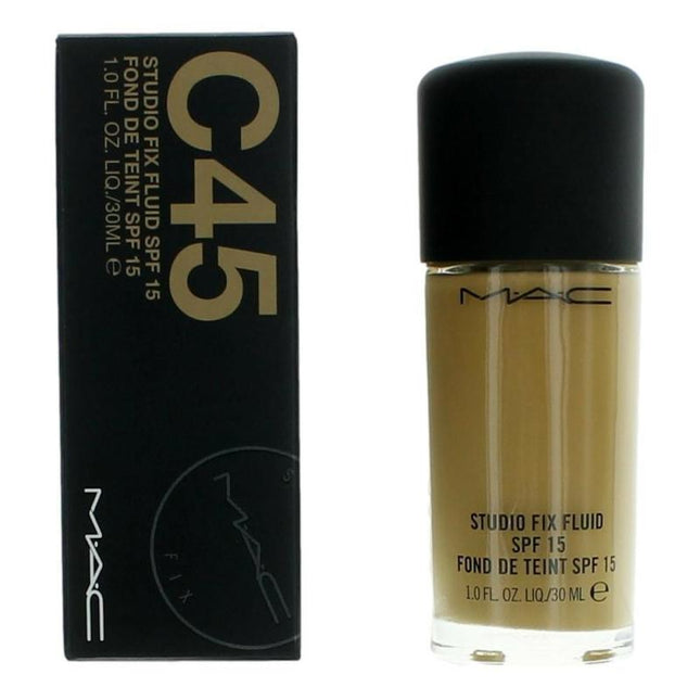 Mac Studio Fix Fluid Spf15 By Mac, 1 Oz Foundation - C45