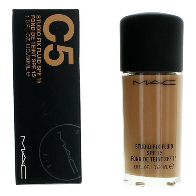 Mac Studio Fix Fluid Spf15 By Mac, 1 Oz Foundation - C5