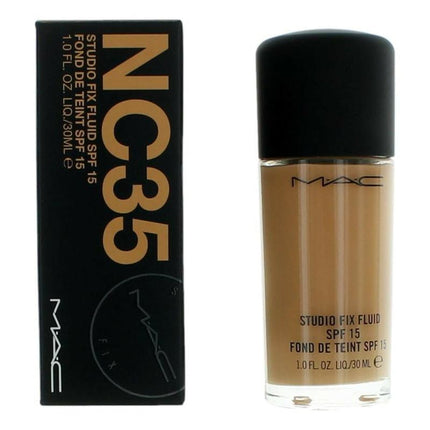 Mac Studio Fix Fluid Spf15 By Mac, 1 Oz Foundation - Nc35