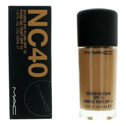 Mac Studio Fix Fluid Spf15  By Mac, 1 Oz Foundation - Nc40