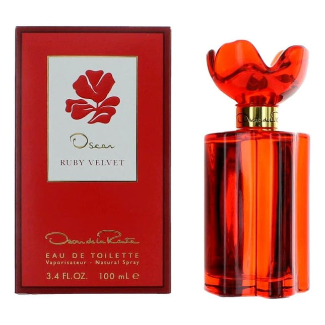 Oscar Ruby Velvet By Oscar De La Renta, 3.4 Oz Eau De Toilette Spray For Women