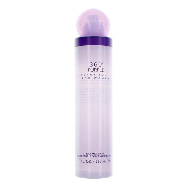Perry Ellis 360 Purple By Perry Ellis, 8 Oz Body Mist Spray For Women