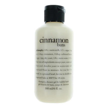 Cinnamon Buns By Philosophy, 6 Oz Shampoo, Shower Gel And Bubble Bath For Women