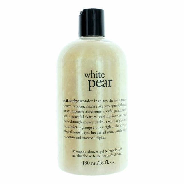 White Pear By Philosophy, 16 Oz Shampoo, Shower Gel &amp; Bubble Bath For Women