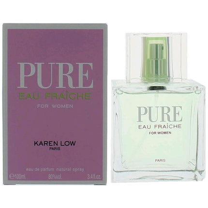 Pure Eau Fraiche By Karen Low, 3.4 Oz Eau De Parfum Spray For Women