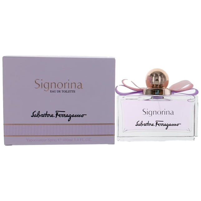 Signorina By Salvatore Ferragamo, 3.4 Oz Eau De Toilette Spray For Women