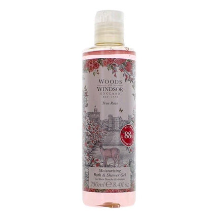 Woods Of Windsor True Rose By Woods Of Windsor, 8.4 Oz Moisturising Bath &amp; Showe Gel For Women Unboxed