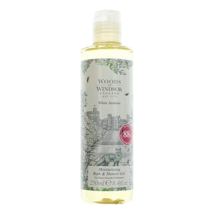 Woods Of Windsor White Jasmin By Woods Of Windsor, 8.4 Oz Moisturising Bath And Showe Gel  For Women