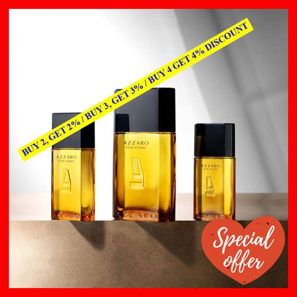 Azzaro By For Men - 3.4 Oz Edt Spray (Refillable)