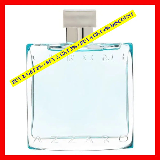 Azzaro Chrome Eau De Toilette Spray 3.4 Oz / 100 Ml