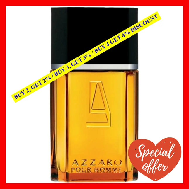 Azzaro Pour Homme Refillable Eau De Toilette For Men 1.7 Oz / 50 Ml