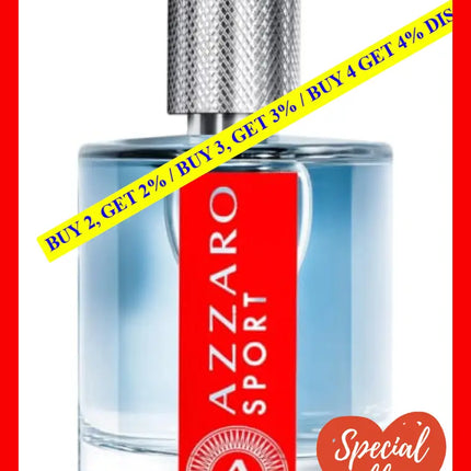 Azzaro Sport 3.4 Oz /And 100 Mland Eau De Toiletteand For Men / Ml