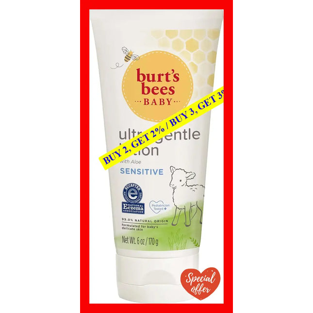 Baby Ultra Gentle Lotion By Burts Bees For Kids - 6 Oz Body