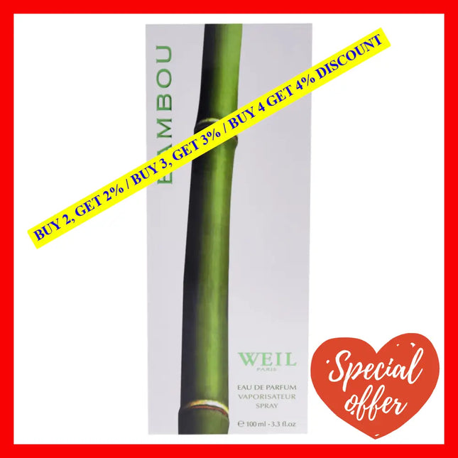 Bambou By Weil For Women - 3.3 Oz Edp Spray