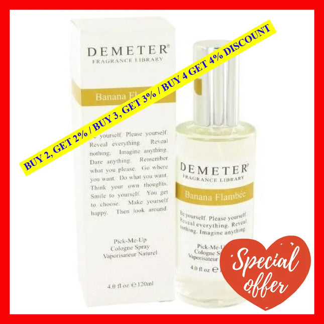 Banana Flambe By Demeter For Women - 4 Oz Cologne Spray