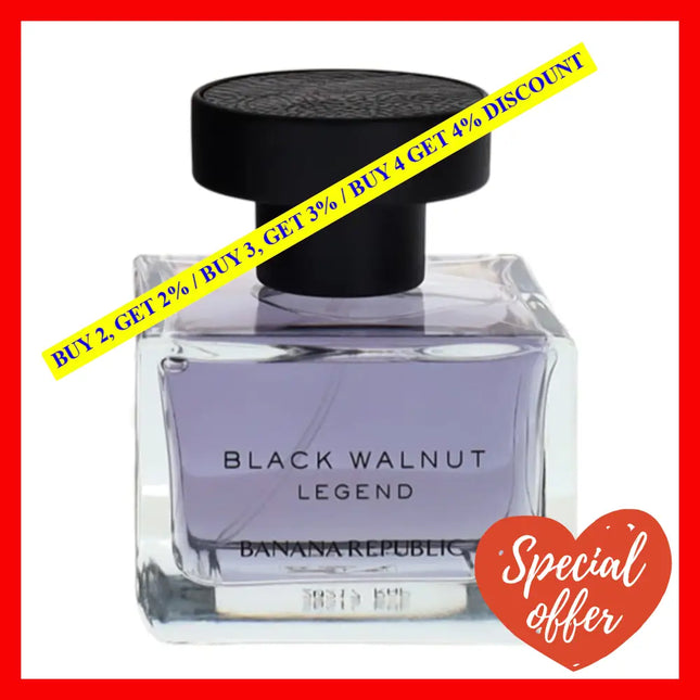 Banana Republic Black Walnut Legend Eau De Parfumand For Women 3.4 Oz / 100 Ml