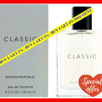 Banana Republic Classic By For Men - 4.2 Oz Edt Spray