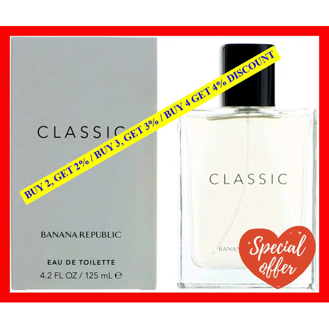Banana Republic Classic By For Men - 4.2 Oz Edt Spray