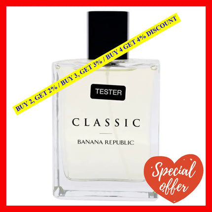 Banana Republic Classic By For Men - 4.2 Oz Edt Spray (Tester)