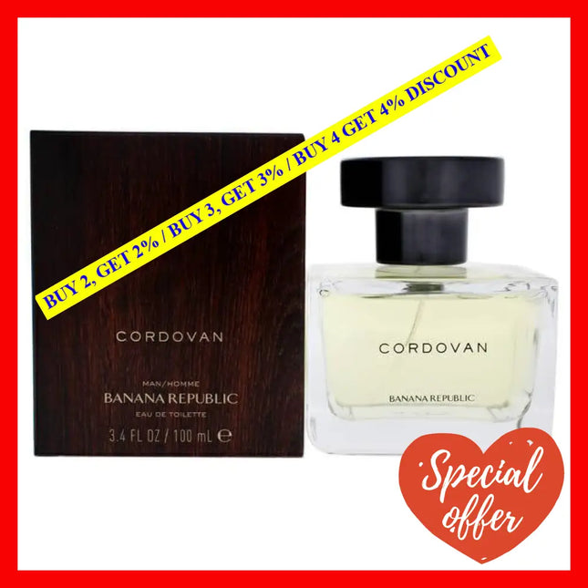 Banana Republic Cordovan By For Men - 3.4 Oz Edt Spray (Tester)