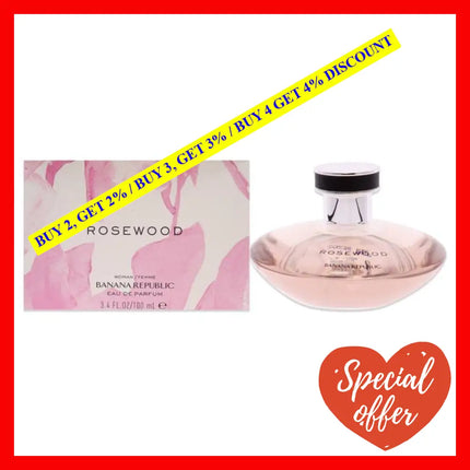 Banana Republic Rosewood By For Women - 3.4 Oz Edp Spray