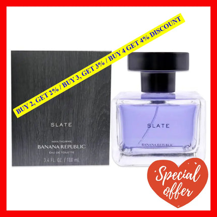 Banana Republic Slate By For Men - 3.4 Oz Edt Spray