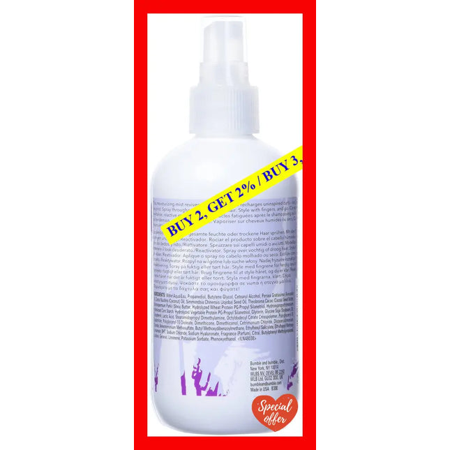 Bb Curl Reactivator By Bumble And For Unisex - 8.5 Oz Hair Spray