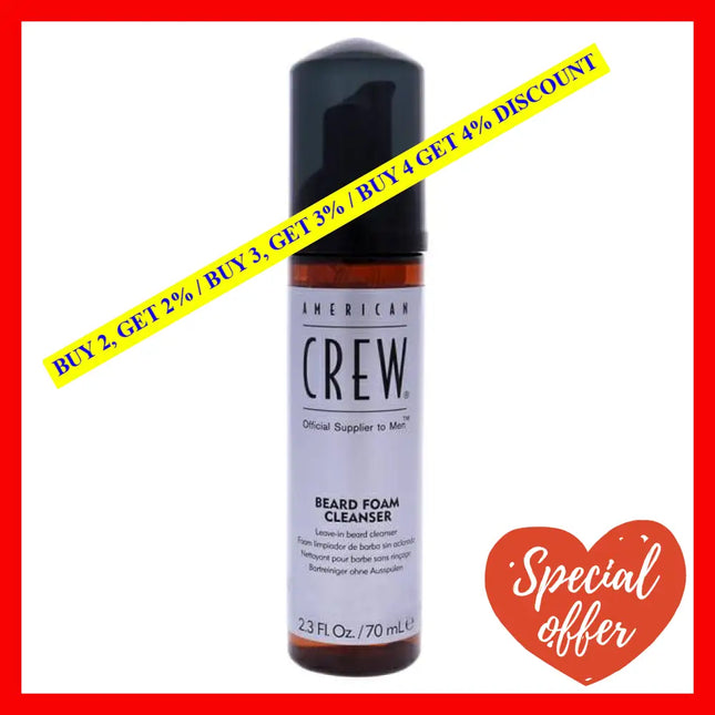 Beard Foam Cleanser By American Crew For Men - 2.3 Oz
