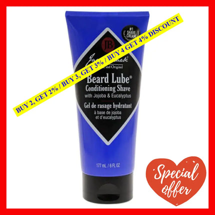 Beard Lube Conditioning Shave By Jack Black For Men - 6 Oz Shaving Cream