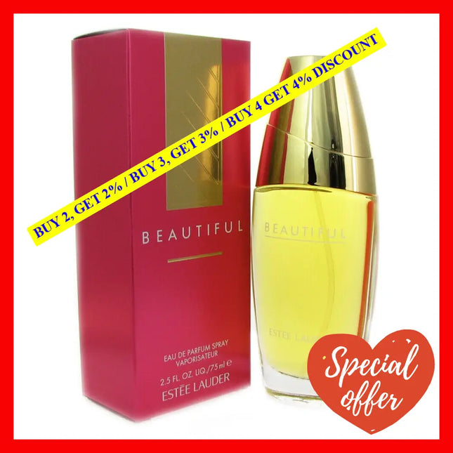 Beautiful By Estee Lauder For Women - 2.5 Oz Edp Spray
