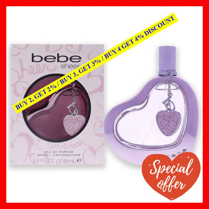 Bebe Sheer By For Women - 3.4 Oz Edp Spray