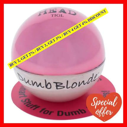 Bed Head Dumb Blonde Smoothing Stuff Styler By Tigi For Unisex - 1.69 Oz Styling