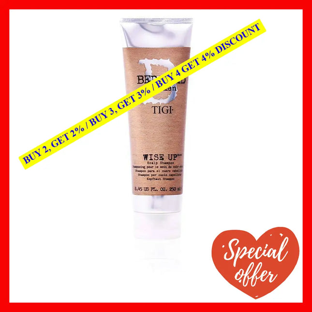 Bed Head For Men Wise Up Scalp Shampoo By Tigi - 8.45 Oz