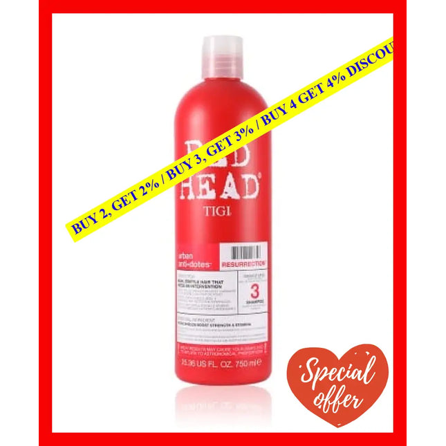 Bed Head Urban Antidotes Resurrection Shampoo By Tigi For Unisex - 25.36 Oz