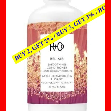 Bel Air Smoothing Conditioner Plus Anti-Oxidant Complex By R+Co For Unisex - 8.5 Oz