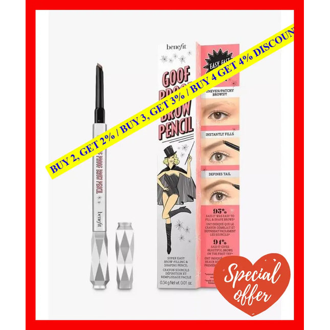Benefit Goof Proof Eyebrow Pencil # Medium 0.34 Gms - 602004071255