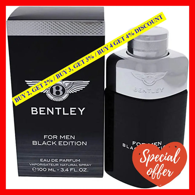 Bentley Black Edition By For Men - 3.4 Oz Edp Spray