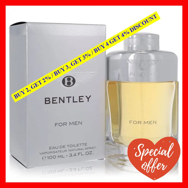 Bentley By For Men - 3.4 Oz Edt Spray