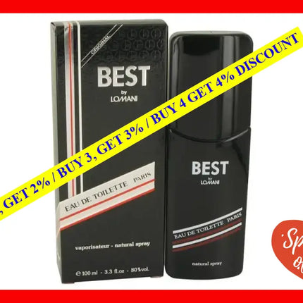Best By Lomani For Men - 3.3 Oz Edt Spray
