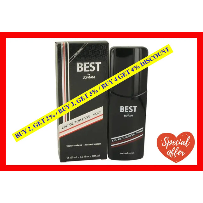 Best By Lomani For Men - 3.3 Oz Edt Spray